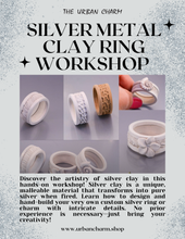 Load image into Gallery viewer, Silver Clay Jewelry Making - THURSDAY, DECEMBER 18th from 6pm to 8pm