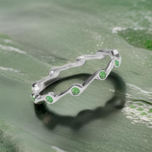 Load image into Gallery viewer, Peridot Birthstone Stacker Ring