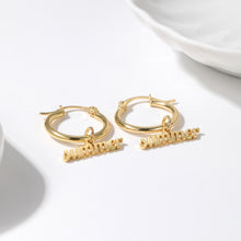 Load image into Gallery viewer, Sleek Signature Name Earrings