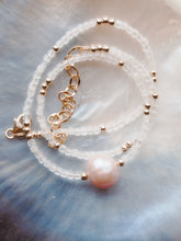 Load image into Gallery viewer, Pink Pearl and Gemstone Necklace - Gold Akala