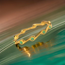 Load image into Gallery viewer, Peridot Birthstone Stacker Ring