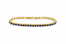 Load image into Gallery viewer, Lapis Lazuli Cabochon Tennis Bracelet