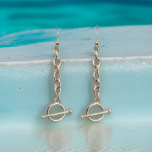 Load image into Gallery viewer, Chain Toggle Earrings