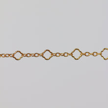 Load image into Gallery viewer, Alessia Permanent Jewelry Chain, Clover Design, Oval Links, Available in Gold Filled and Silver