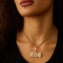 Load image into Gallery viewer, Luxe Pavé Letter Necklace