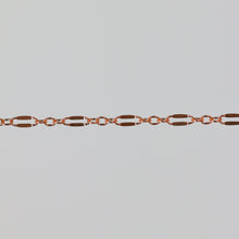 Load image into Gallery viewer, Bryce Permanent Jewelry Chain, Dapped Oval Design, Small Round Links, Available in Gold Filled and Silver