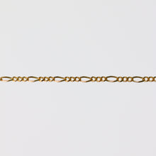 Load image into Gallery viewer, Charlie Permanent Jewelry Chain, Figaro Design, Lie Flat Links, Available in Gold Options and Sterling Silver