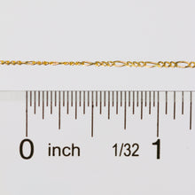 Load image into Gallery viewer, Charlie Permanent Jewelry Chain, Figaro Design, Lie Flat Links, Available in Gold Options and Sterling Silver