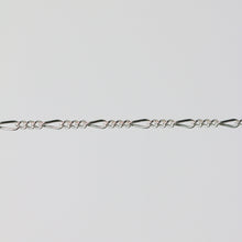 Load image into Gallery viewer, Charlie Permanent Jewelry Chain, Figaro Design, Lie Flat Links, Available in Gold Options and Sterling Silver