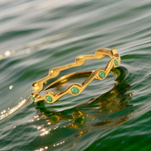 Load image into Gallery viewer, Peridot Birthstone Stacker Ring