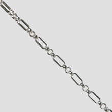 Load image into Gallery viewer, Beatrice Permanent Jewelry Chain, Rolo Design, Long and Short Links, Available in Sterling Silver