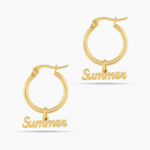 Load image into Gallery viewer, Sleek Signature Name Earrings