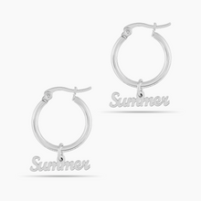 Load image into Gallery viewer, Sleek Signature Name Earrings