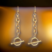 Load image into Gallery viewer, Chain Toggle Earrings