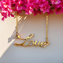 Load image into Gallery viewer, Love Script Necklace