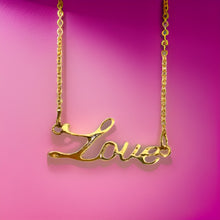 Load image into Gallery viewer, Love Script Necklace
