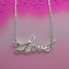 Load image into Gallery viewer, Love Script Necklace