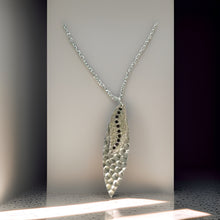 Load image into Gallery viewer, Silver Navette Sun Rays Silver Necklace