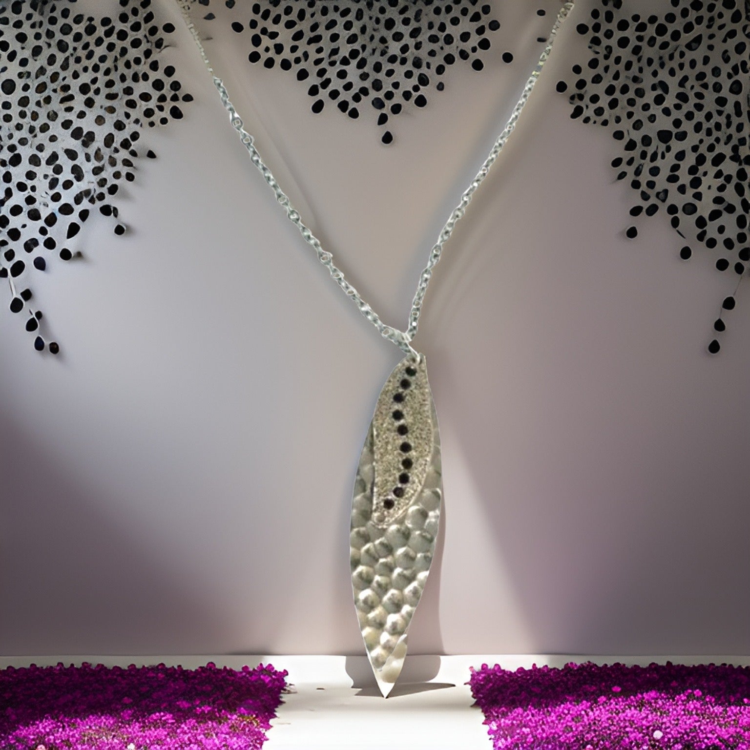 Silver Navette Sun Rays Silver Necklace – The Urban Charm
