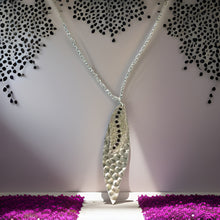 Load image into Gallery viewer, Silver Navette Sun Rays Silver Necklace