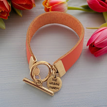 Load image into Gallery viewer, Orange Leather Color Band Bracelet