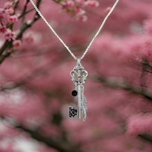 Load image into Gallery viewer, Butterfly Skeleton Key Necklace