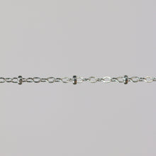 Load image into Gallery viewer, Paisley Permanent Jewelry Chain, Flat Cable Design, Oval Links, Available in Gold Filled and Sterling Silver