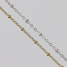 Load image into Gallery viewer, Paisley Permanent Jewelry Chain, Flat Cable Design, Oval Links, Available in Gold Filled and Sterling Silver