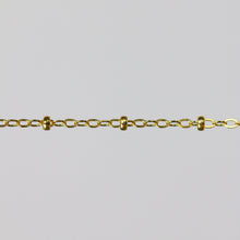 Load image into Gallery viewer, Paisley Permanent Jewelry Chain, Flat Cable Design, Oval Links, Available in Gold Filled and Sterling Silver