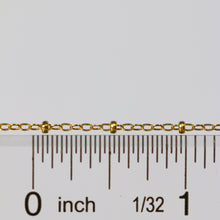 Load image into Gallery viewer, Paisley Permanent Jewelry Chain, Flat Cable Design, Oval Links, Available in Gold Filled and Sterling Silver