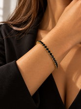 Load image into Gallery viewer, Riley Black Tennis Bracelet