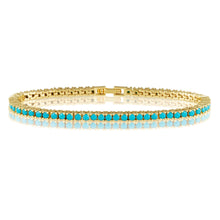 Load image into Gallery viewer, Karla Tennis Bracelet - Turquoise