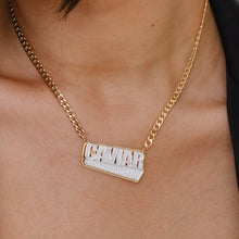 Load image into Gallery viewer, Double Plated Luxe Block Name Necklace