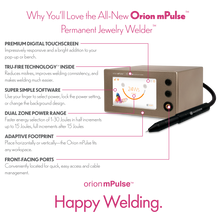 Load image into Gallery viewer, Platinum Permanent Jewelry Starter Kit with a Black Stylus and Orion mPulse®