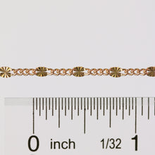 Load image into Gallery viewer, Angelica Permanent Jewelry Chain, Figaro Design, Starburst Links, Available in Gold Filled and Silver