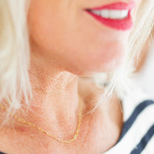 Load image into Gallery viewer, Chloe Permanent Jewelry Chain, Oval Cable Design, Flat Oval Links, Available in Gold Options and Silver