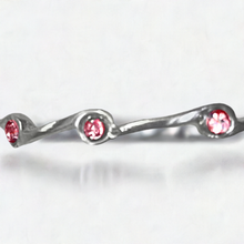 Load image into Gallery viewer, Pink Tourmaline Birthstone Stacker Ring