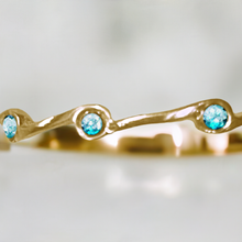 Load image into Gallery viewer, Aquamarine Birthstone Stacker Ring