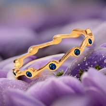 Load image into Gallery viewer, Alexandrite Birthstone Stacker Ring by The Urban Charm