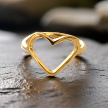Load image into Gallery viewer, Heart Shaped Ring by The Urban Charm
