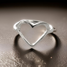 Load image into Gallery viewer, Heart Shaped Ring by The Urban Charm