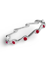 Load image into Gallery viewer, Garnet Crystal Cubic Zirconia Birthstone Stacker Ring