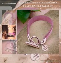 Load image into Gallery viewer, The Urban Charm Pink Leather Color Band Bracelet