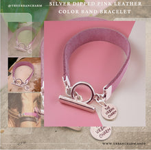 Load image into Gallery viewer, The Urban Charm Pink Leather Color Band Bracelet