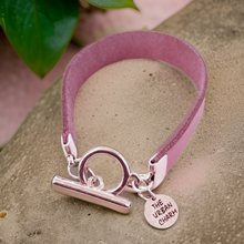 Load image into Gallery viewer, The Urban Charm Pink Leather Color Band Bracelet