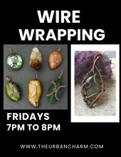 Load image into Gallery viewer, Wire Wrapping Ring Workshop - FRIDAY, DECEMBER 19th from 7pm to 8pm