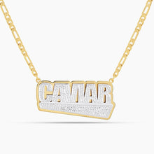 Load image into Gallery viewer, Double Plated Luxe Block Name Necklace