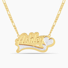 Load image into Gallery viewer, Double Plated Sweetheart Name Necklace