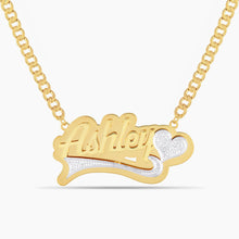 Load image into Gallery viewer, Double Plated Sweetheart Name Necklace