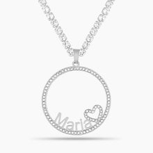Load image into Gallery viewer, Iced Halo Name Necklace
